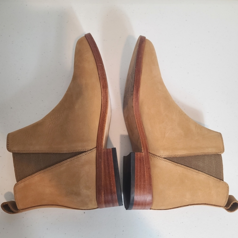 NISOLO Chelsea Leather Ankle Boots In Tan - Picture 9 of 14